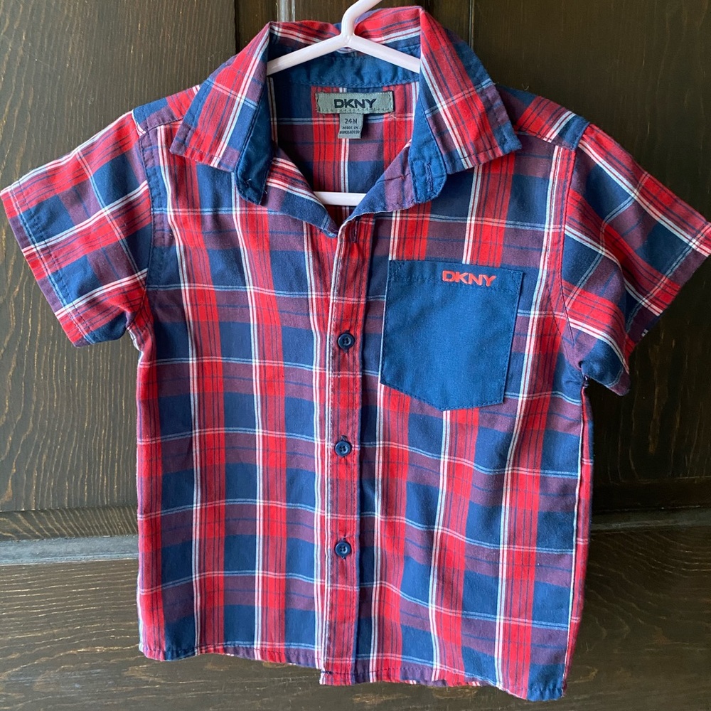 Boys button down shirt.